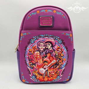 Loungefly Disney Pixar Coco Family Mural Mini Backpack New